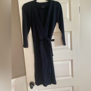 Elegant Black Wrap Dress